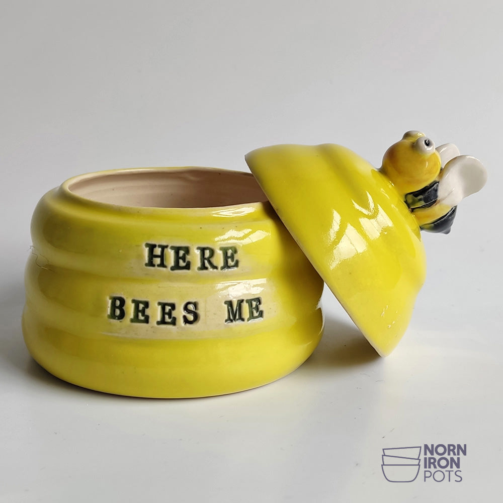 Here Bees Me (Wha) Lidded Jar No. 1
