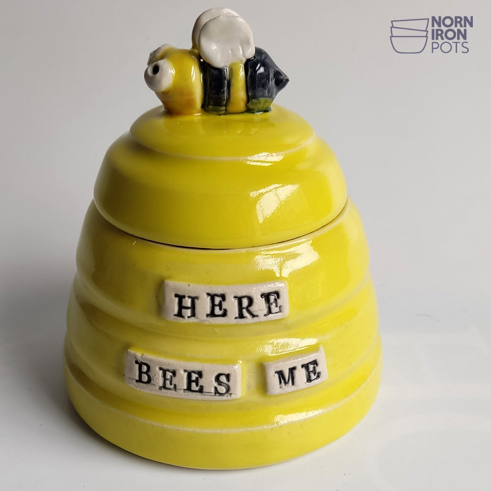 Here Bees Me (Wha) Lidded Jar No. 2