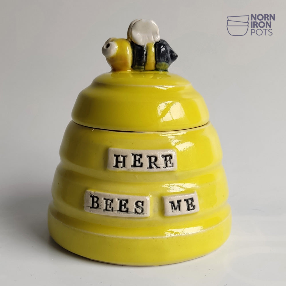 Here Bees Me (Wha) Lidded Jar No. 2