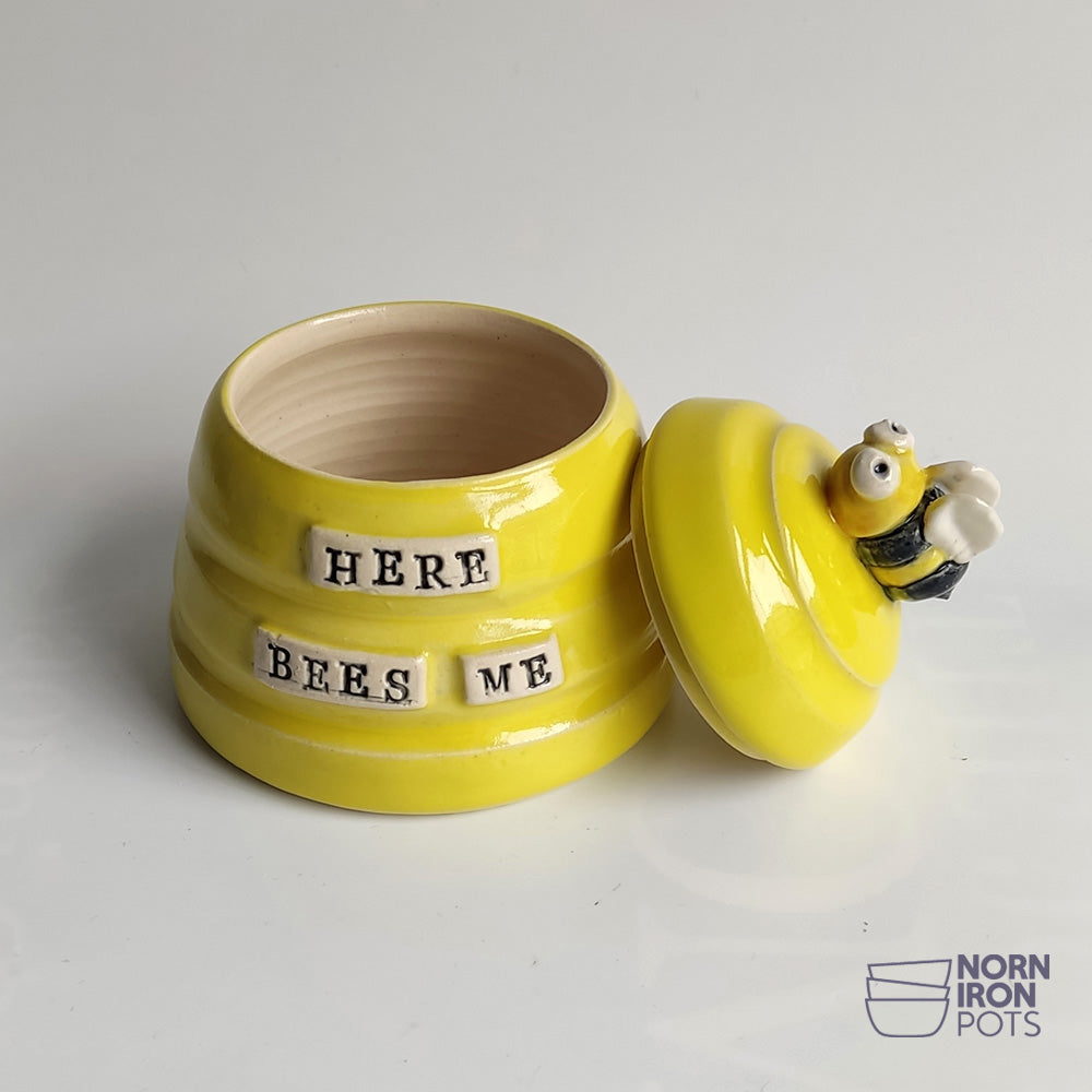 Here Bees Me (Wha) Lidded Jar No. 2