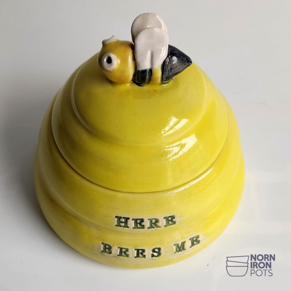 Here Bees Me (Wha) Lidded Jar No.3