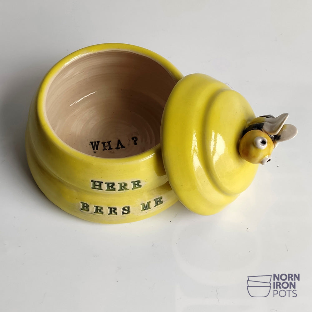 Here Bees Me (Wha) Lidded Jar No.3
