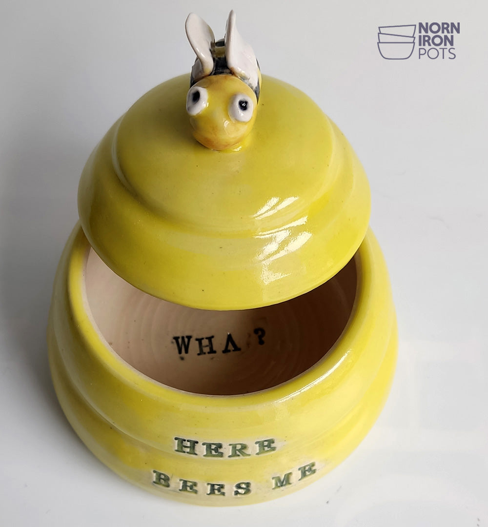 Here Bees Me (Wha) Lidded Jar No.3