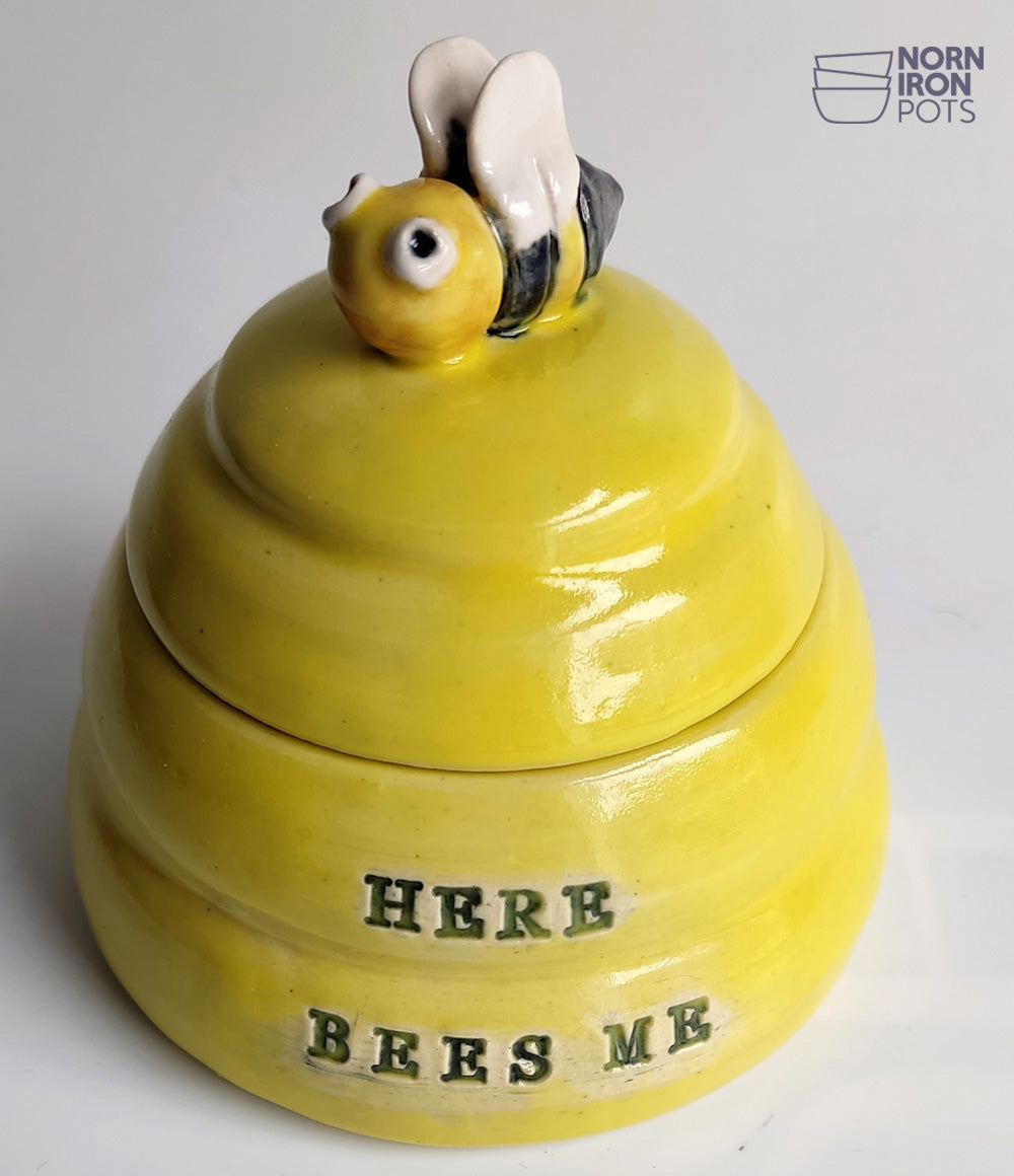 Here Bees Me (Wha) Lidded Jar No.3