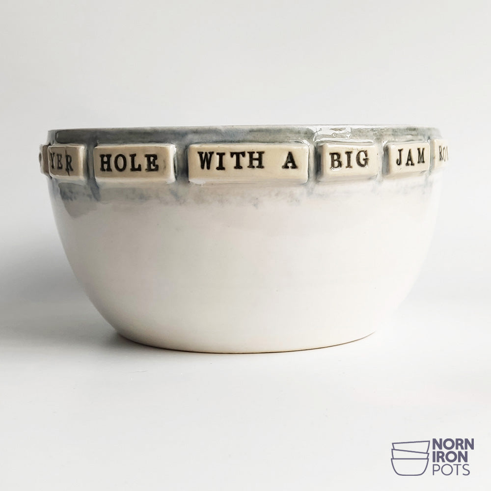 Up Yer Hole With A Big Jam Roll Bowl No. 2 (Fossil collection)