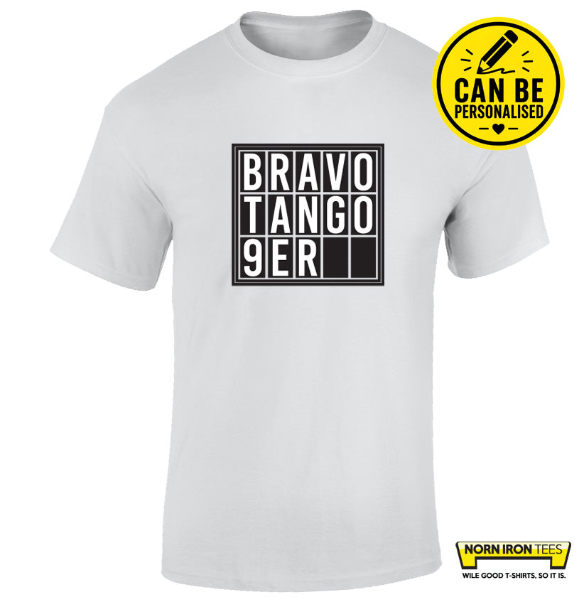 Bravo Tango 9er  (can be personalised)