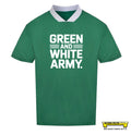 GREEN & WHITE ARMY Retro Sports Top - NEW!