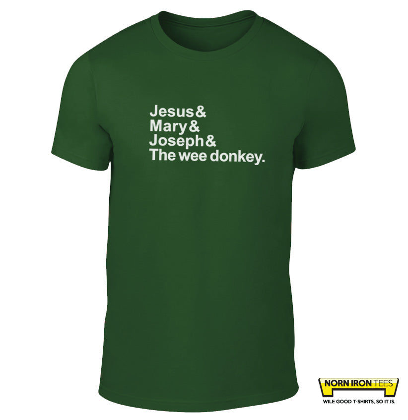 Jesus & Mary & Joseph & The wee donkey.