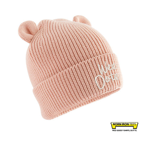 Organic 'Wee Dote' baby bear beanie