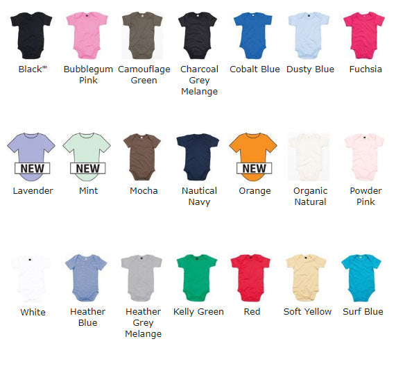 Baby bodysuit - Choose Any Norn Iron Tees Design
