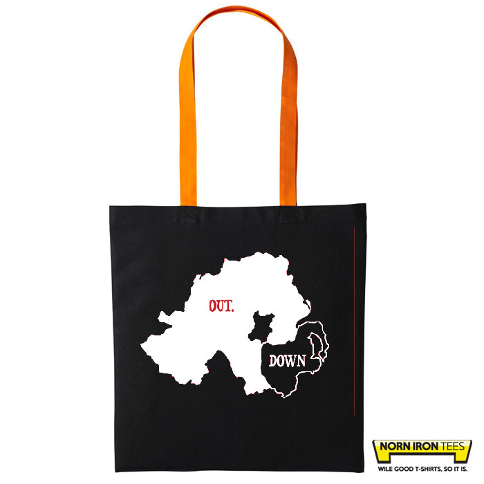Down, Out. Tote Bag