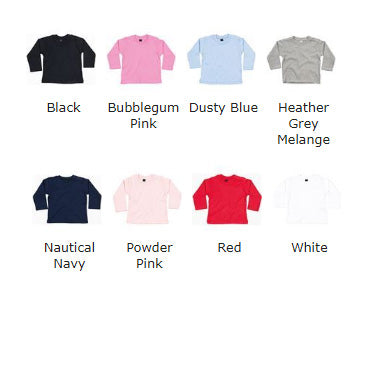 Baby Long Sleeved T-shirt - Choose Any Norn Iron Tees Design