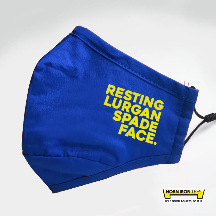 Resting Lurgan Spade Face. Face Mask