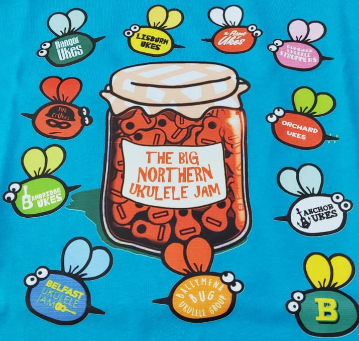 BIG NORTHERN UKULELE JAM T-SHIRT (available for PRE-ORDER)